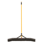 Rubbermaid Maximizer 36 In Medium Push-To-Center Push Broom, Polypropylene Fill, Black